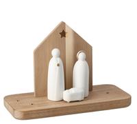 Paysage de Noël Crèche Roues - 4045289927958