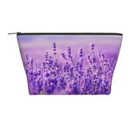 Paysage De Paysage Violet Fleur De Lavande, Trousse de Toilette Trousse de Maquillage Sac à cosmétiques Trousse de Toilette de Voyage Portable