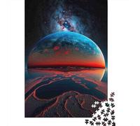 Paysage de planète Puzzle 1000 Pièces Papier pour Adultes Ciel Nocturne Jeu de Puzzle 1000 Pièces Famille Détente Décoration Cadeau 70x50cm/1000pcs