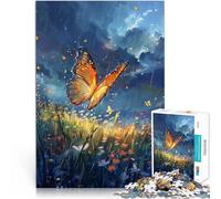 Paysage de rêve de Papillons Puzzles pour Adultes 1000 pièces Staycation Tuer Le Temps Décoration d'intérieur et Cadeaux Uniques 38x26cm