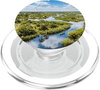 Paysage de rivière du Delta de l'Okavango Scène du Botswana PopSockets PopGrip pour MagSafe