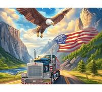 Paysage de Route 300 Pièces Puzzle Adolescent en Carton Rigide Créatures cosmiques Magiques Difficulté Moyenne Activité Éducative Voyage Déplacement Cadeau Anniversaire Petit Prix 300 PCS/40x28cm