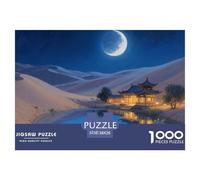Paysage de Style Chinois Puzzle 1000 Pièces Cadeau Unique Jeu Éducatif Défi Jouet À De Qualité Supérieure Peinture Art pour Adultes Et Enfants À Partir De 14 Ans 38x26cm/1000pcs