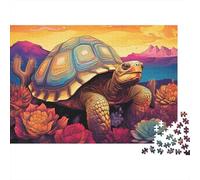Paysage de Tortue coloré Puzzle 1000 Pièces Educa Jouet Divertissement Créatif Décoration Intérieure Animaux Jeu Éducatif Challenge Toy Adultes & Enfants des 14 Ans 52x38cm/1000pcs