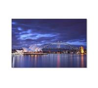 Paysage D'Éclairage De L'Opéra De Sydney,Puzzle 1000 Pièces, Grand Puzzle en Papier pour Adultes, Jouets Éducatifs Interaction Parent-Enfant Puzzle(50x70cm)-B68
