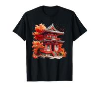 Paysage d'érable d'automne du Temple de la pagode Japonaise T-Shirt