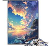Paysage des Plus Beaux Puzzles pour Adolescents, Puzzle 1000 pièces, Jeux de détente pour renforcer l'amour Entre Couples, à partir de 14 Ans (26x38cm)