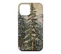 Paysage d'hiver de Montagne enneigée avec des Arbres Coque pour iPhone 12 Mini