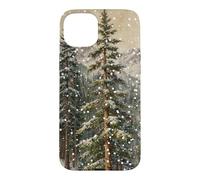 Paysage d'hiver de Montagne enneigée avec des Arbres Coque pour iPhone 15 Plus