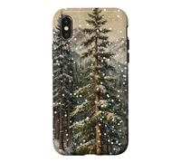 Paysage d'hiver de Montagne enneigée avec des Arbres Coque pour iPhone X/XS
