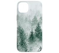 Paysage d'hiver et pins, forêt, Neige Coque pour iPhone 14 Plus