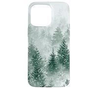 Paysage d'hiver et pins, forêt, Neige Coque pour iPhone 15 Pro Max