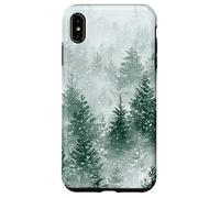 Paysage d'hiver et pins, forêt, Neige Coque pour iPhone XS Max