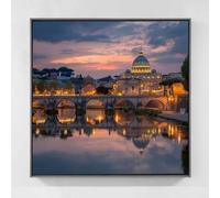 Paysage Diamond Painting Adulte, 5D Diamond Painting Basilique Saint-Pierre Peinture Diamant Enfant Bricolage Strass Point de Croix Broderie Diamant Kit Complet Pour Décoration Murale 90x90cm fr8-11s