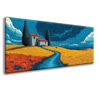 Paysage Diamond Painting Adulte, Champ de Blé Broderie Diamant Painting Kit Complet, DIY 5D Peinture Diamant Diamond Strass Point de Croix Cristal Artisanat Kit, Decoration Maison 60x120cm -zzg2508W5