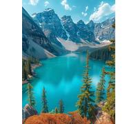 Paysage Diamond Painting Adulte Paysage Diamond Painting, 5D DIY Diamant Art Set, Loisirs Créatifs Adultes Kit, Cristal Art Point de Croix Kit Peinture, Cheerful Painting Enfant, Cadeau Femme -TL34P9