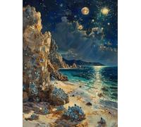 Paysage Diamond Painting Adulte, Peinture Diamant Abstrait, DIY 5D Diamant Painting Point de Croix Artisanat, Loisirs Créatifs Adultes Crystal Art Kit pour Décorations, Cadeau Femme 90x120 cm - 1F57Q