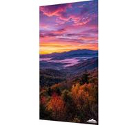 Paysage Diamond Painting Automne Diamond Painting Adulte, Peinture Diamant Enfant DIY 5D Cristal Strass Point de Croix Broderie Diamant Kit Complet pour Tableau Decoration Murale 100x200cm x7-3x