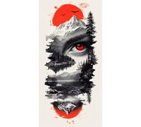 Paysage Diamond Painting Lac Diamond Painting Enfant DIY Peinture Diamant Adulte Kit Broderie Strass Canevas Kit Complet Adulte Mosaique Loisir Creatif, pour Decoration Chambre 60x120cm J - 242