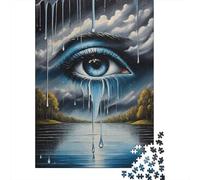 Paysage d'œil Qui pleure Puzzle 1000 Pieces Puzzle Adulte Classique Jeu D'Intelligence 70x50cm/1000pcs