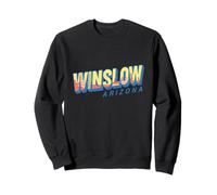 Paysage du désert Winslow à l'intérieur des Lettres Grasses Arizona Voyage Sweatshirt