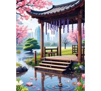 Paysage du Parc de la Ville Puzzle de 2000 Pièces pour Adultes, 100x70cm Puzzles Classiques 2000 pièces Adultes, Puzzle Stimulant Parfait pour Les Soirées de Jeu