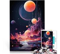 Paysage d'un Monde Extraterrestre Puzzle 1000 pièces pour Adultes Difficile Difficile Anniversaire et Cadeaux Uniques 38x26cm