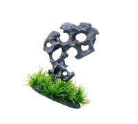 Paysage en pierre pour aquarium, terrarium, crevettes, herbe, rocher, ornements, habitat de poisson réaliste