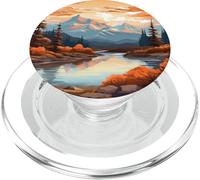 Paysage Extérieur NatureLac Montagnes PopSockets PopGrip pour MagSafe