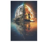 Paysage Fantastique Puzzle Enfants 1000pcs, Puzzles en Bois- Kit Bricolage Relax Jeux pour Adolescents Et Adultes Cadeaux （78×53cm）