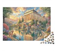 Paysage Grec Mythique Puzzle 1000 Pièces Adulte Acropole Divine Qualité Supérieure Classique Jeu Éduchatif Défi Cadeau De Noël Jeu De Famille 70x50cm/1000pcs
