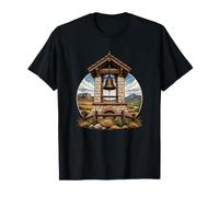 Paysage Historique de la vallée du clocher de Montagne T-Shirt
