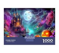 Paysage Hiver Fantastique 1000 Pièces Puzzle DIY pour Développer Ses Compétences en Résolution De Problèmes Port Halloween Citrouille Excellent pour Les Animations De Fête Et Les Cadeaux pour Connais