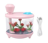 paysage humidificateur USB Huile essentielle therapy Ultra Sound Sound Quiet Mini Humidificateur Grand Volume de brume pour la chambre Étude de chambre (Rose)