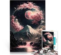 Paysage Japonais au néon Puzzle 1000 pièces pour Adolescents Jouet éducatif d'apprentissage Cadeau d'œuvre d'art 38x26cm