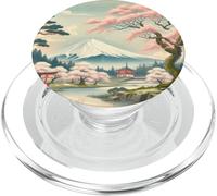 Paysage Japonais MT Fuji Cherry Blossoms Torii Gate PopSockets PopGrip pour MagSafe