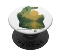 Paysage Lacustre Onirique Soleil Mysticisme Serein Calme PopSockets PopGrip Adhésif