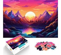 Paysage Magique Puzzle 1000 pièces pour Adultes Défi Difficile pour soulager Le Stress est idéal comme Cadeau pour Toute la Famille 38x26cm
