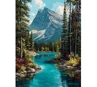 Paysage Montagne Eau, Puzzle 6000 Pieces Adultes YHPGL5-251 | Impossible Puzzle Classique, Difficile Défi Puzzles, Jeux Éducatif Familiaux, pour Jeux Anti-Stress, Décoration Murale Cadeau