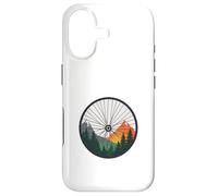 Paysage Montagne Roue Vélo Design Coque pour iPhone 17