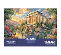 Paysage mytho Grec 1000 Pièces Puzzle Éducatif en Carton Recyclé pour Un Défi Difficile Parthénon Grèce Excellent pour La Détente Et comme Idée De Cadeau Originale 52x38cm/1000pcs
