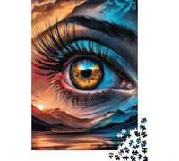Paysage Oeil épique Puzzle 1000 Pièces Adultes intéressant Puzzles 1000 Pièces Durable Jeux De Puzzle Décor À La Maison 52x38cm/1000pcs