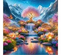 Paysage Pays des Merveilles Puzzle 200 Pièces Adultes, 28x28cm DIY Puzzle Impossible Jeu de Création et Logique, Puzzles Classiques pour Adultes et Enfants de 12 Ans et Plus