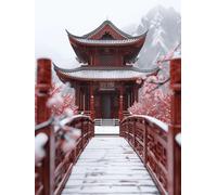 Paysage Peinture par Numéros pour Adulte Débutants, Architecture Peinture Numero Enfant Sactivité Manuelle, Numero D'art Paint by Numbers for Adults, Cadeaux pour Décoration Maison 100x150 cm, O-6240