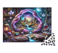 Paysage Portal Fantasy 1000 Pièce Papier Écologique Puzzle Premium Adolescents Fans 12-18 Ans Formation De Concentration Joyeux Cadeau 52x38cm/1000pcs