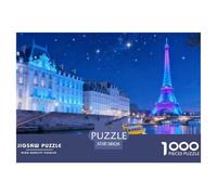 Paysage Puzzle 1000 Pièces Monuments célèbres - Détente Garantie, Défi Ludique pour Adultes, Déco Artistique, Poster + Cadeau Prêt, 38x26cm/1000pcs