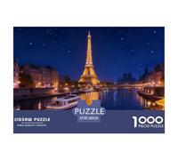 Paysage Puzzle 1000 Pièces Monuments célèbres Eiffel Tower - Décoration Et Détente, Qualité Premium, Challenge Minutieux, Packaging Raffiné, 38x26cm/1000pcs