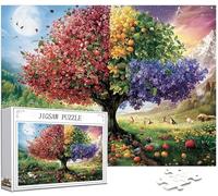 Paysage Puzzle 1314 Pièces Adultes, 5D DIY Puzzle Arbre Couleur Puzzles, Jigsaw Jeu éducatif effrayant, Ddifficile pour Adultes avec Emballage Cadeau for Decoration Chambre Murale Cadeau Homme,Model36