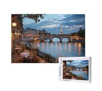 Paysage Puzzle 1500 Pièces Adultes Puzzle Pont Classique, Activite Manuelle Adulte, Puzzles de Jeu Stimulants, Puzzles Impossible, Enjoy Activités de défi Familial pour Ies Soirées de Jeu,p927t