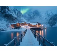 Paysage Puzzle 200 Pieces Adultes Montagne Puzzles Classiques Panorama Bois Difficile Impossible Geant Jigsaw Jeu éducatif Défi Jouet pour Enfants et Adulte dès 14 Ans Cadeau Homme Femme P-958